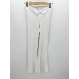 Out From Under Pants Womens XS‎ White Thermal Knit Crossover Flare Leggings